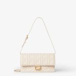 FENDI Wallet On Chain Baguette Camelia nappa leather wallet with FF motif